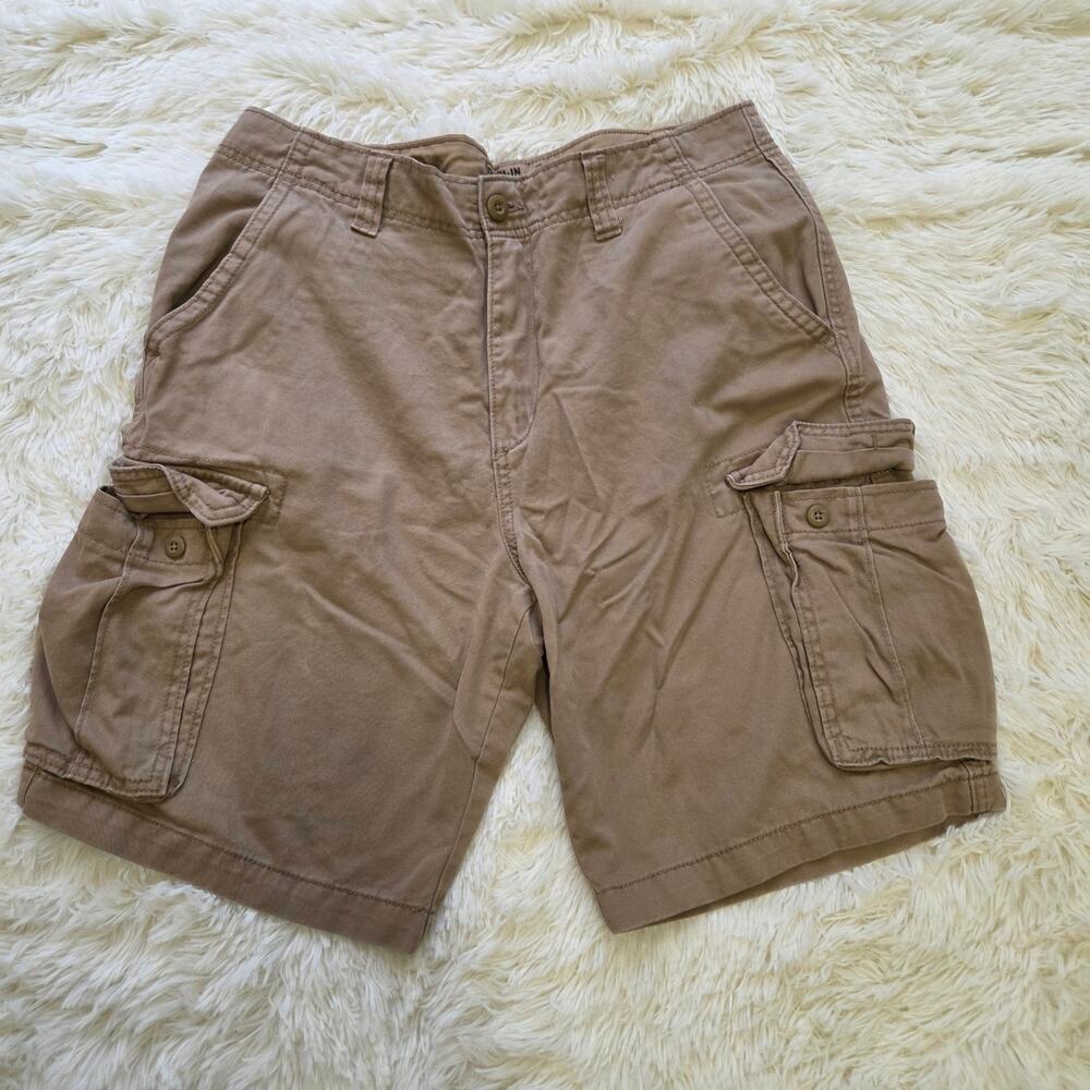 Old Navy Broken In Khaki Cargo Shorts Mens Size 34